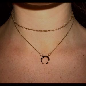 double layered brandy melville necklace